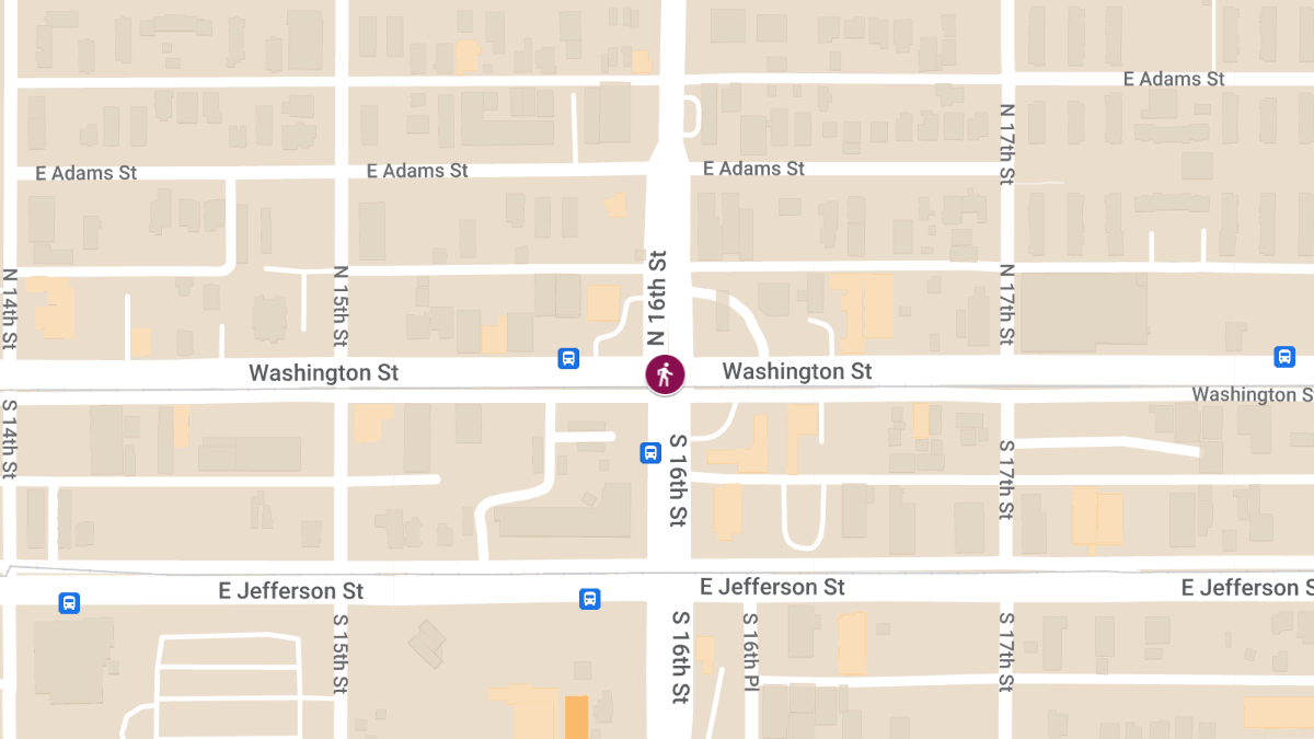 Pedestrian Involved Accident at Washington St and 16th St