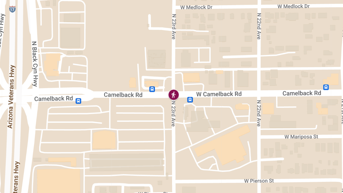 Pedestrian Involved in Accident on Camelback Rd near 23rd Ave