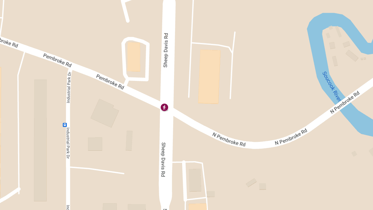 Pedestrian Struck and Injured at Sheep Davis Rd (Rte 106) & Pembroke Rd