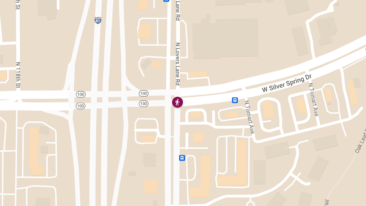 Pedestrian Struck and Injured by Vehicle at Silver Spring and Lovers Lane