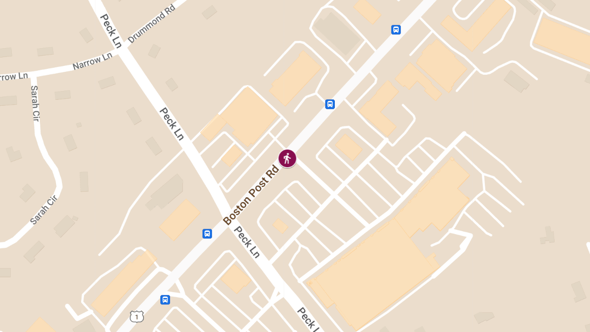 Pedestrian Struck at 1718 Boston Post Rd