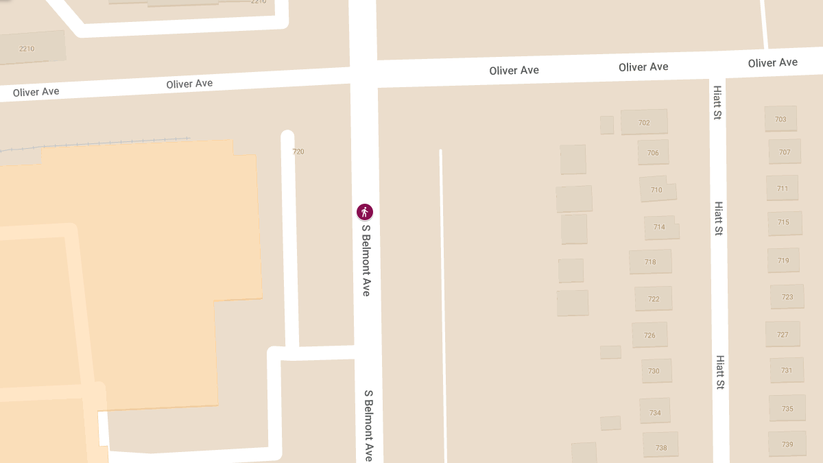 Pedestrian Struck at 420 S Belmont Ave