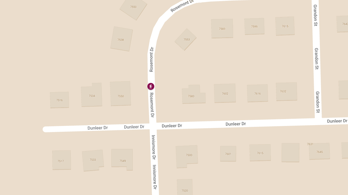 Pedestrian Struck at 6182 Rosemont Circle