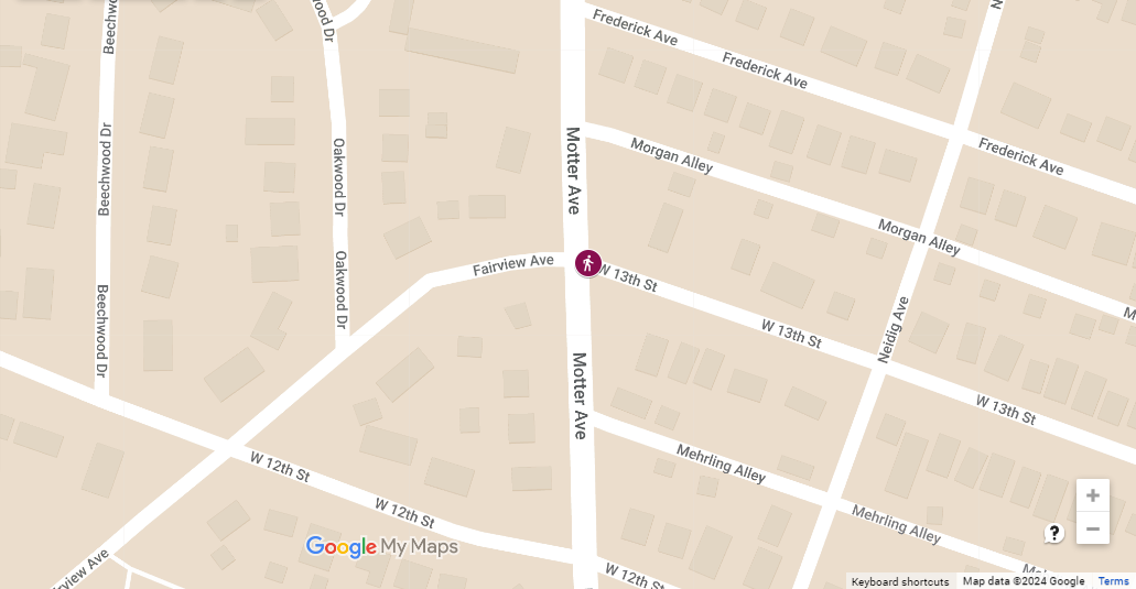 Pedestrian Struck at Motter Ave and West Thirteenth St