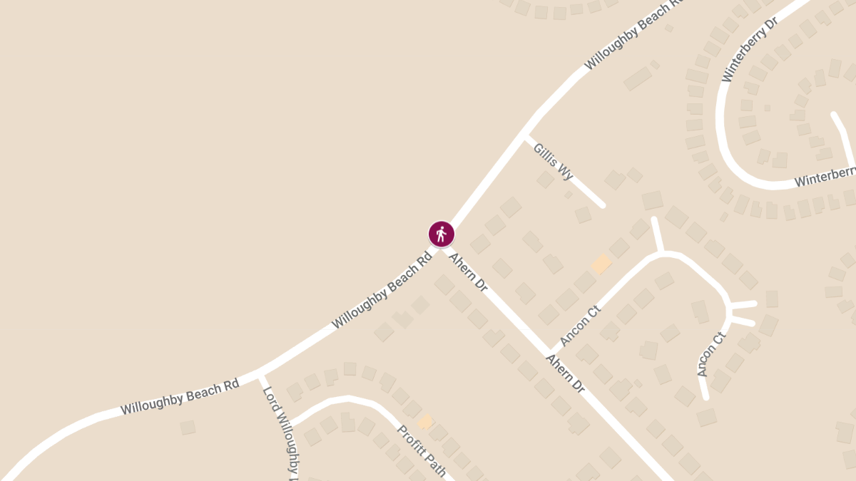 Pedestrian Struck by Vehicle on Willoughby Beach Rd