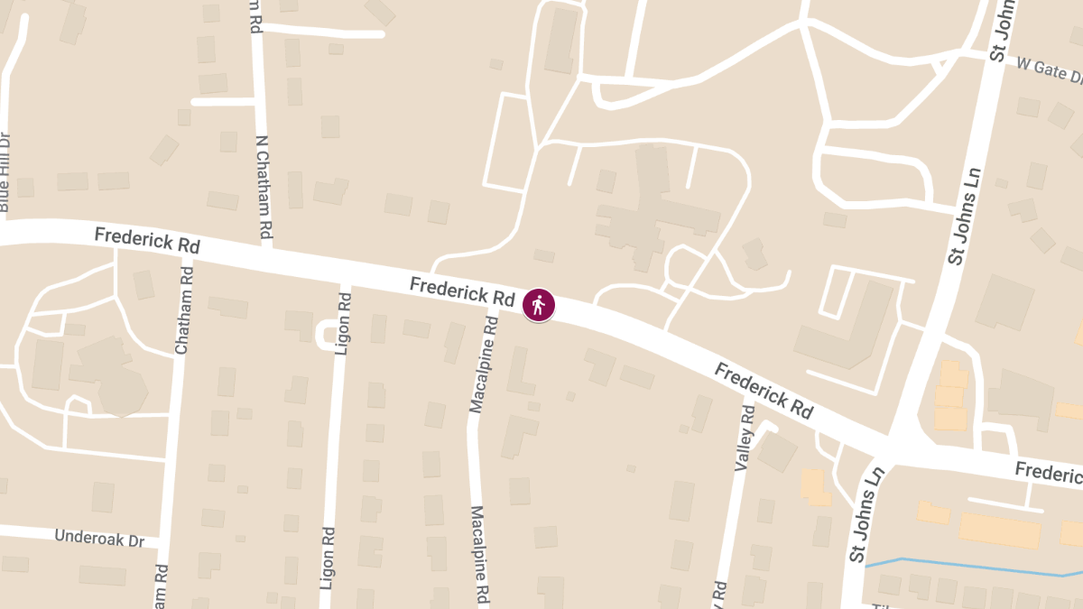 Pedestrian Struck on Frederick Rd