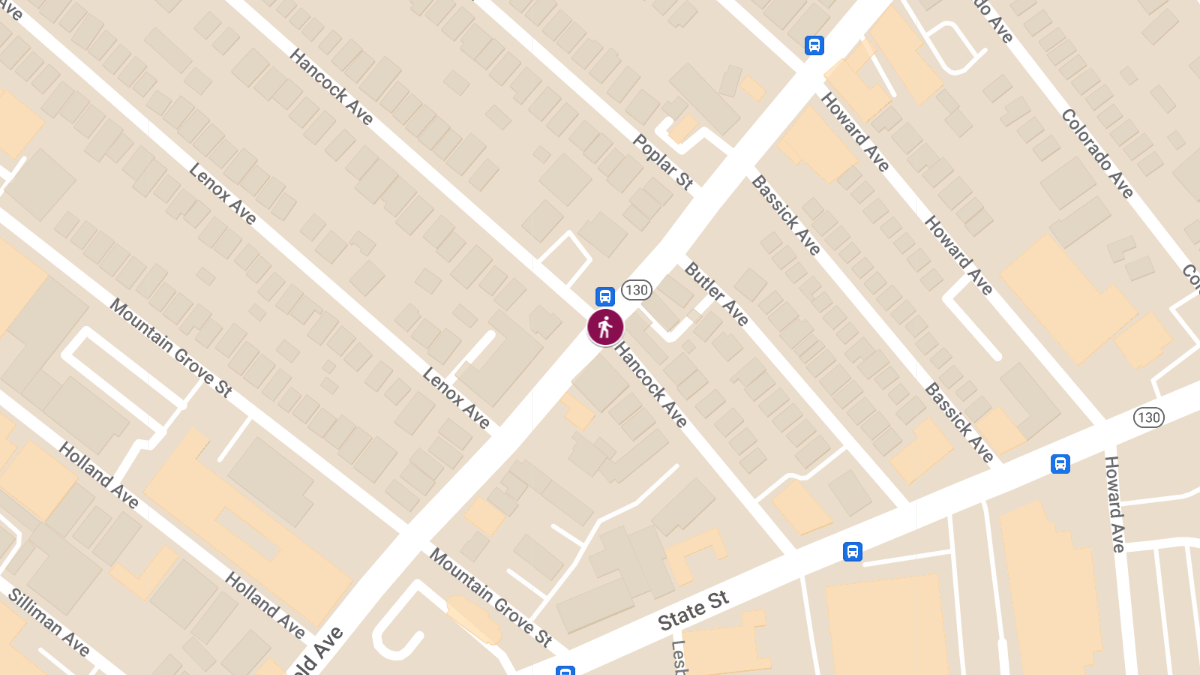 Pedestrian Struck on Hancock Ave near Fairfield Ave