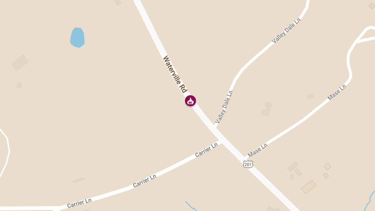 Person Critically Injured in House Fire on Waterville Rd