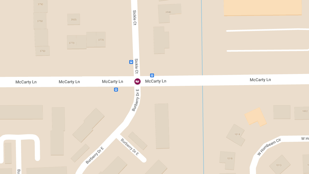 Personal Injury Accident at Sickle Rd and McCarty Ln