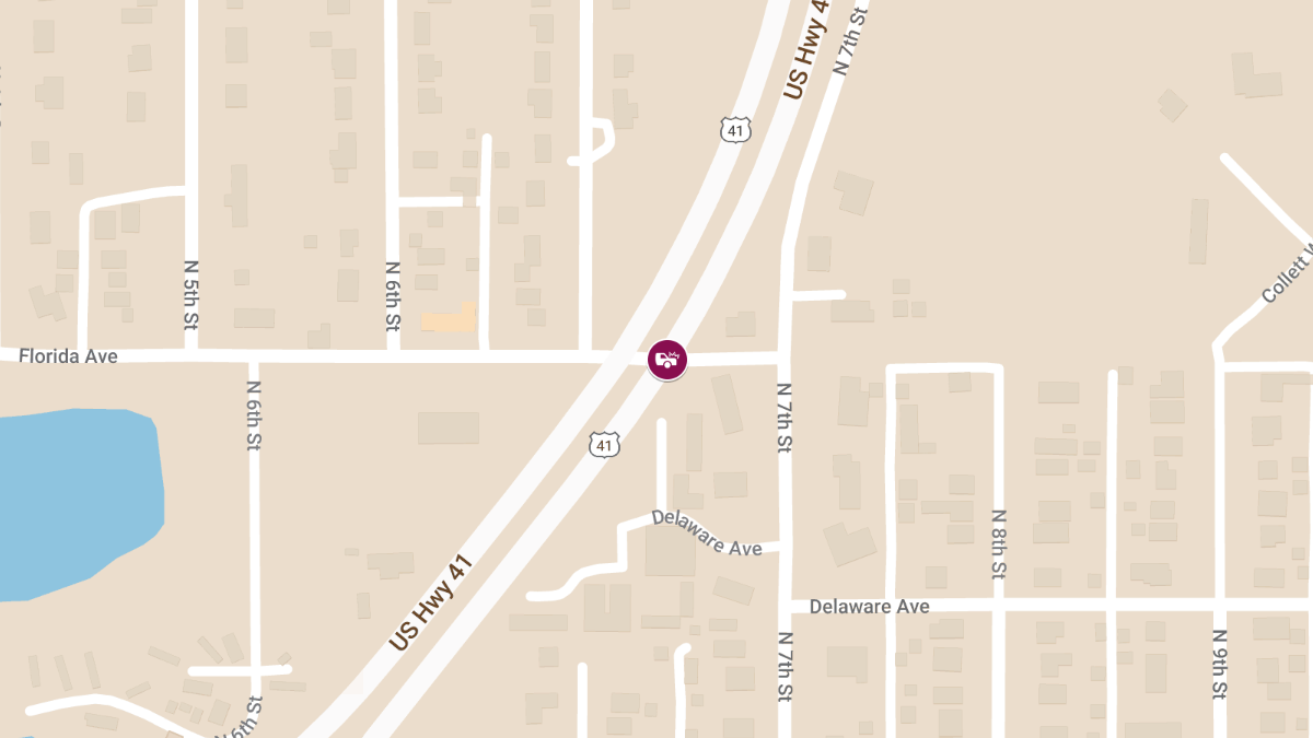 Personal Injury Accident with Entrapment at N US41 and Florida Ave