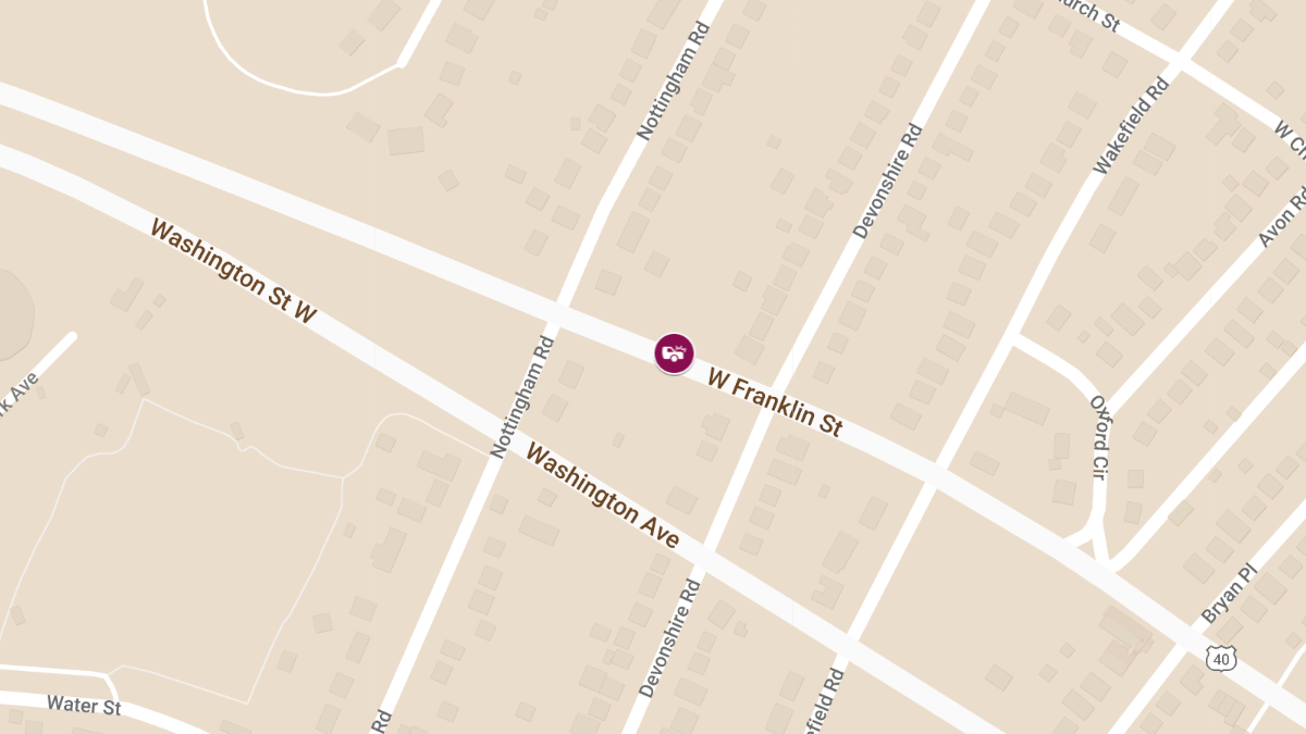 Personal Injury Collision at 100 W Franklin St