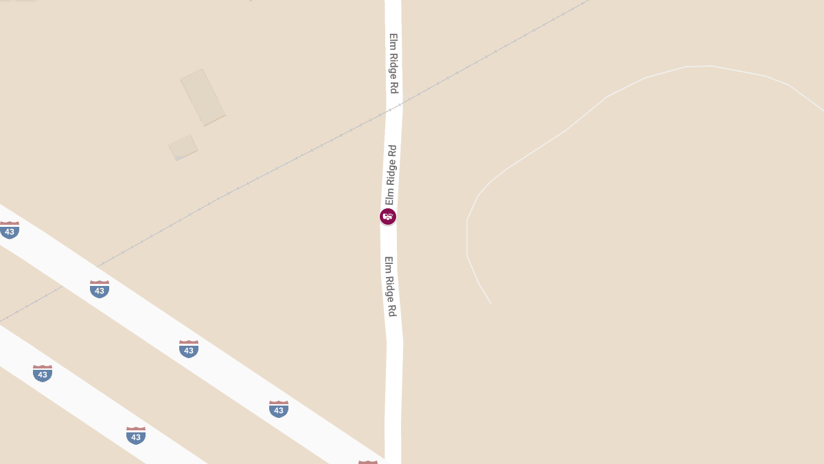 Rollover Accident with Injuries at 3545 Elm Ridge Rd