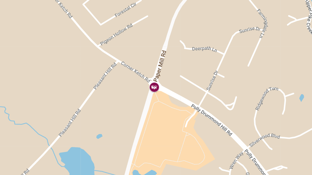 Rollover Crash at Corner Ketch Rd and Papermill Rd