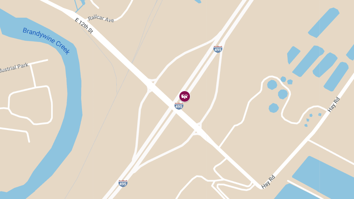 Rollover Crash on I-495 Northbound