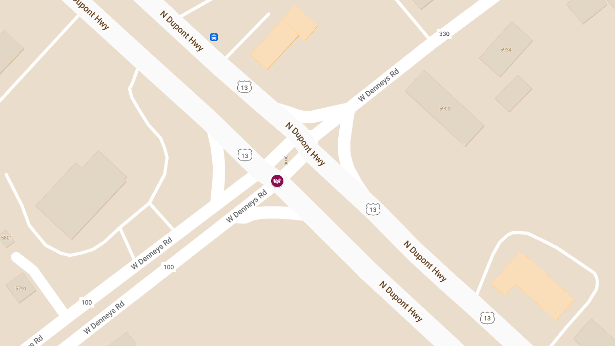 Rollover Crash with Entrapment at Route 13 and W Denneys Rd