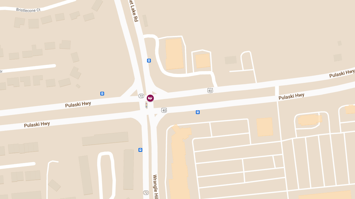 Rollover Crash with Injuries at Routes 72 and 40