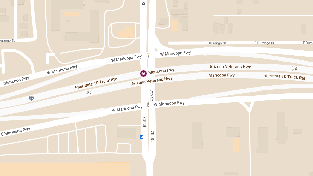 Rollover Crash with Injuries on I-17 Southbound at 7th Ave