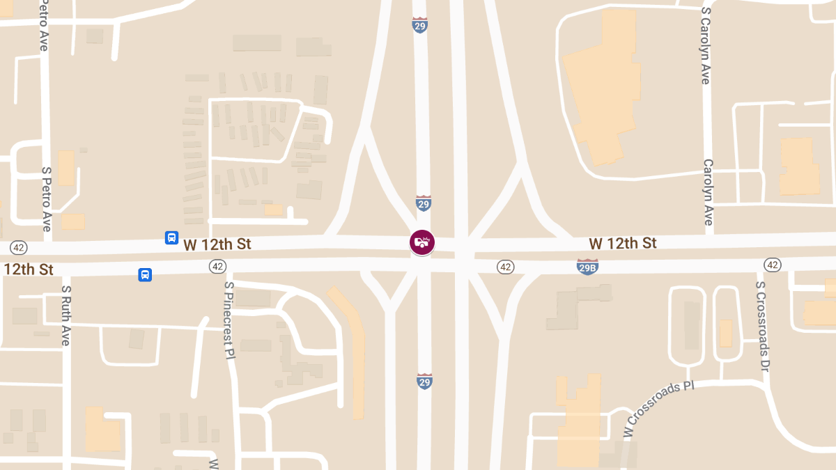 Rollover Injury Accident on I-29 SB South of W 12th St