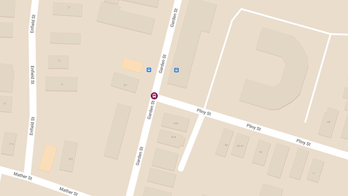 School Bus Accident at Garden St and Pliny St