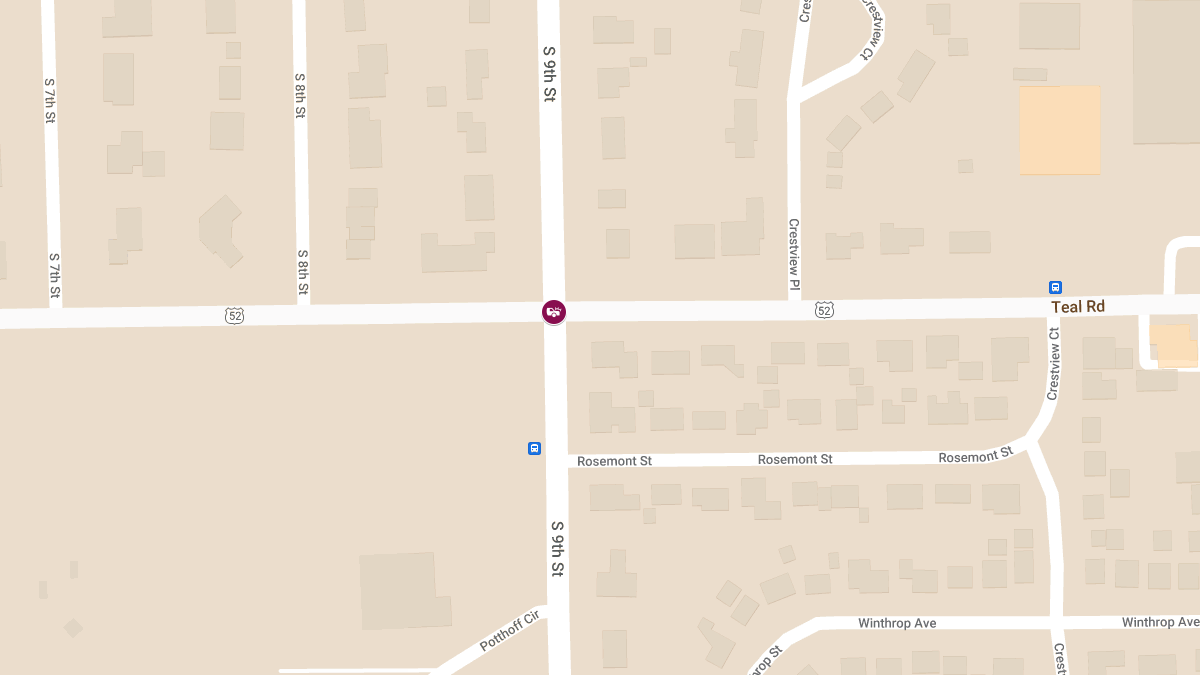 Serious Accident at US 52 and Greenbush