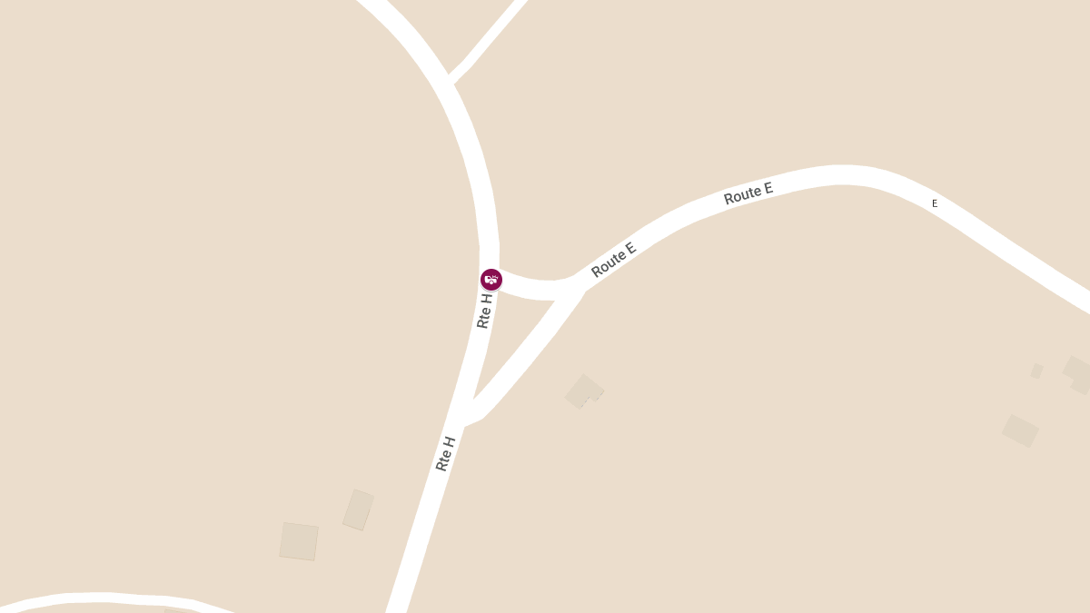 Serious Collision at Route E and Route H