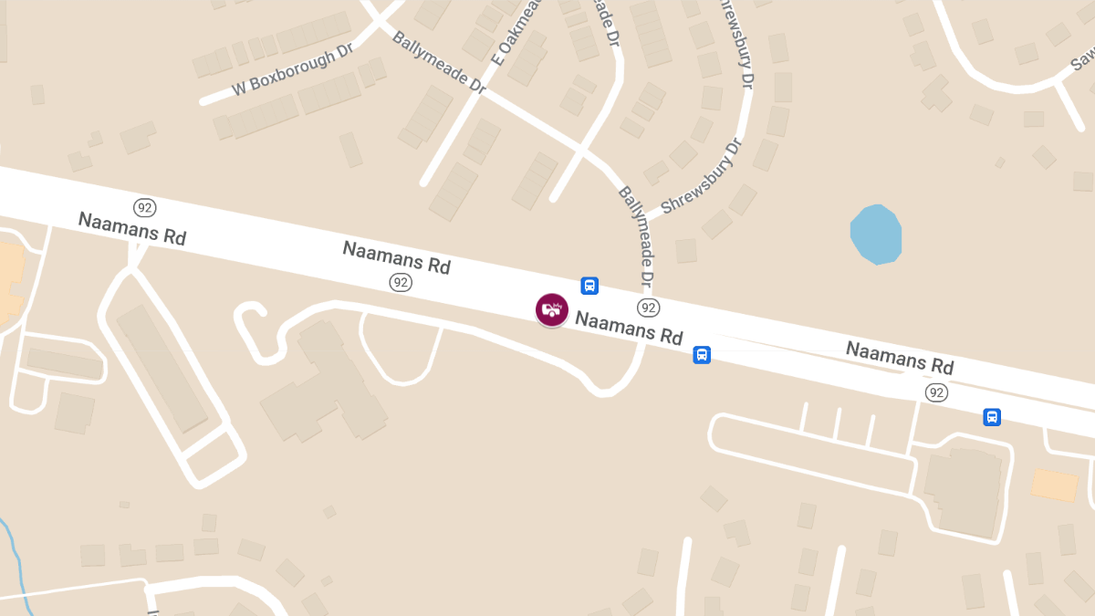 Serious Crash with Injuries on Naamans Rd at Naamans Village