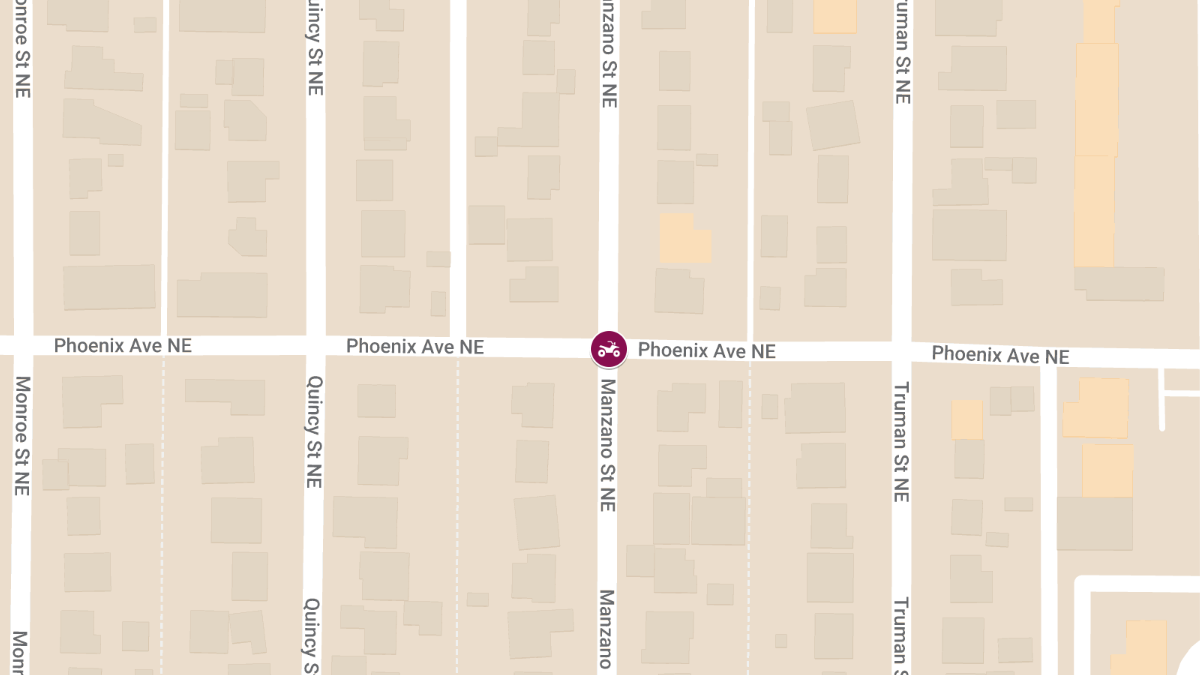 Serious Injury Crash Involving Dirt Bike at Manzano St and Phoenix Ave NE