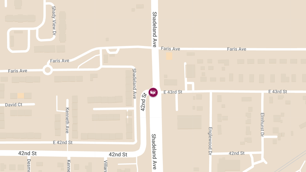 Serious Injury Crash at East 43rd St & North Shadeland Ave