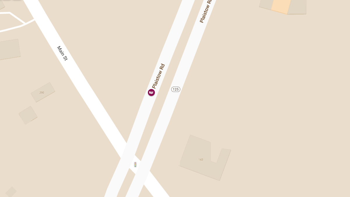 Serious Motor Vehicle Crash with Entrapment on Plaistow Rd (Rte 125 NB)