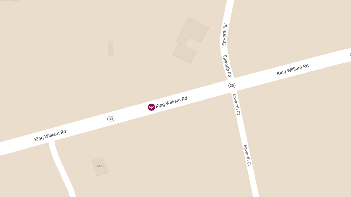 Six-Vehicle Crash with Injuries on Route 30 Near Epworth Rd