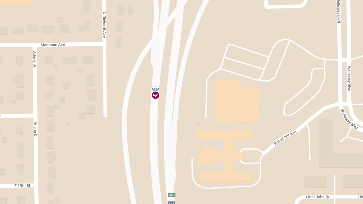 State Trooper Struck by Vehicle on I-465