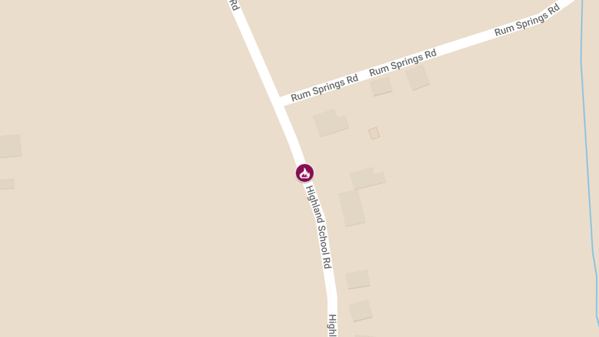 Structure Fire Reported on Highland School Rd
