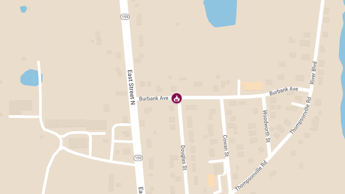 Structure Fire at 820 Burbank Ave