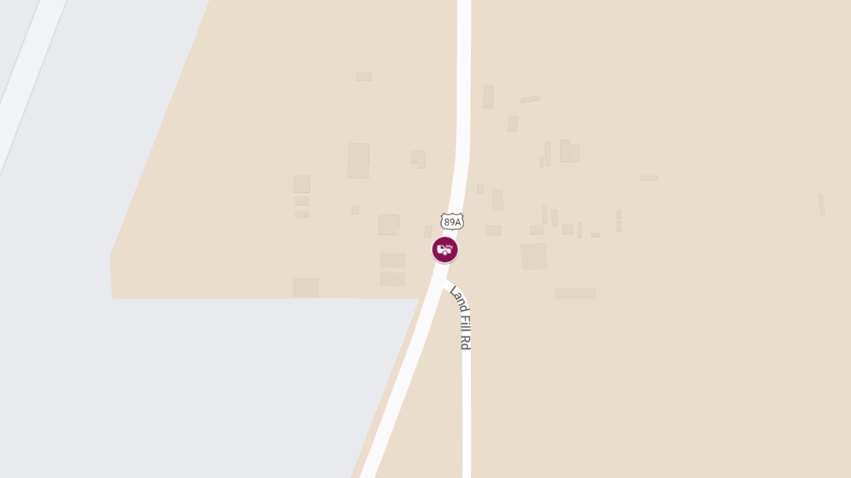 T-Bone Accident on Hwy 89A near Strawz & Ranchos Turn Off