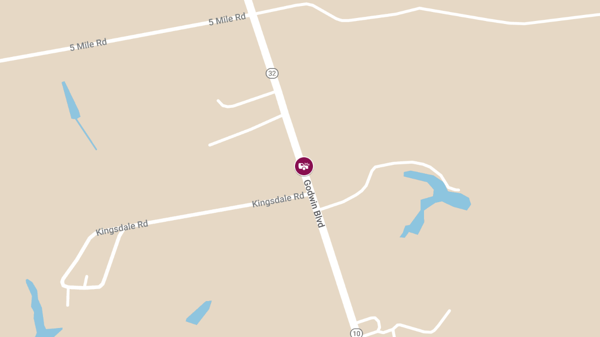 Three-Vehicle Crash on Godwin Boulevard Sends Two to Hospital with Injuries