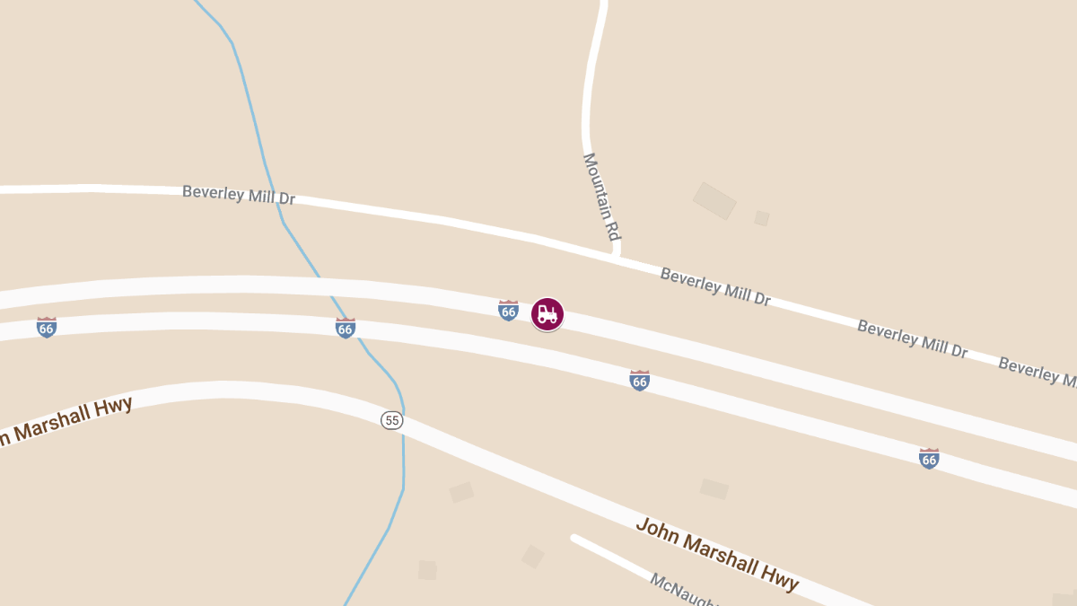 Tractor Trailer Crash with Injury on I-66