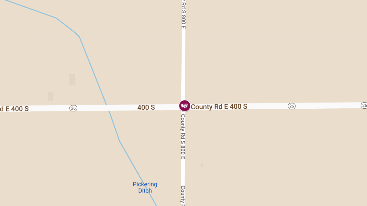 Traffic Accident at US-26 and 800 E