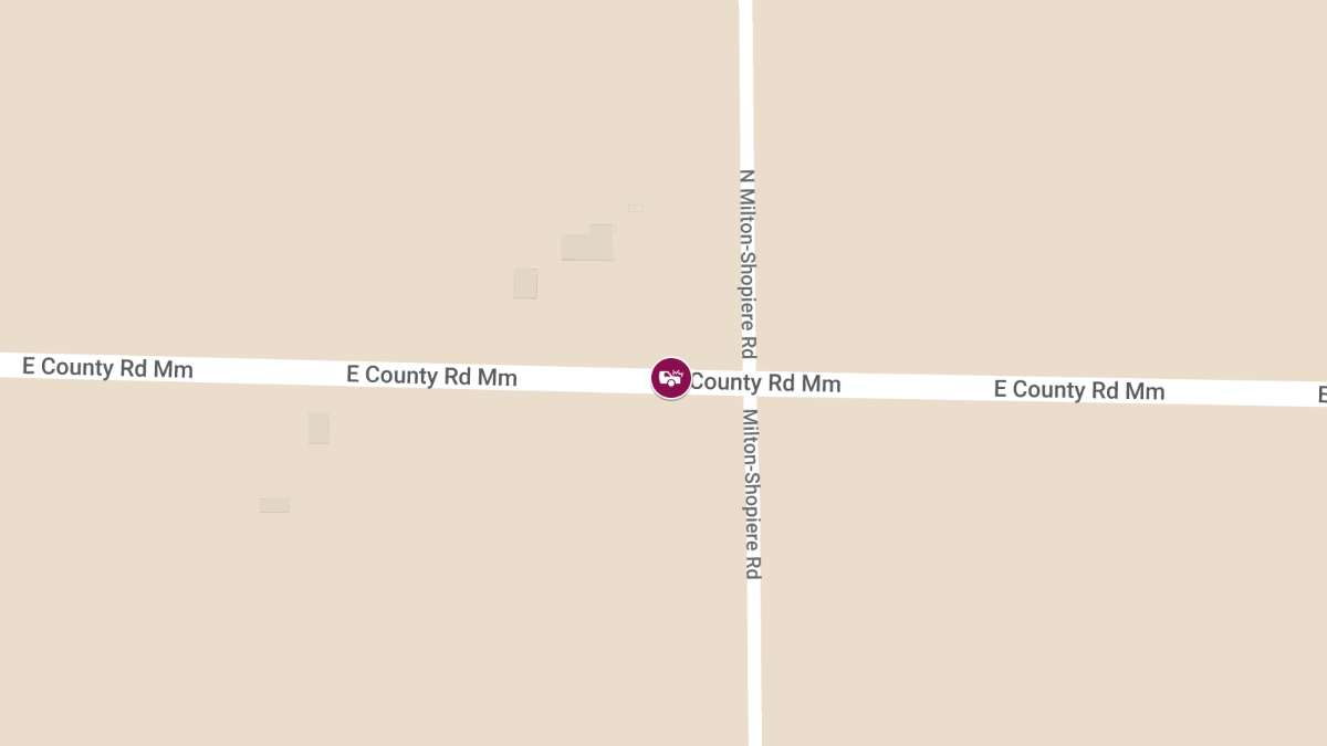 Traffic Accident with Injuries at Cty MM and Milton Shopiere Rd