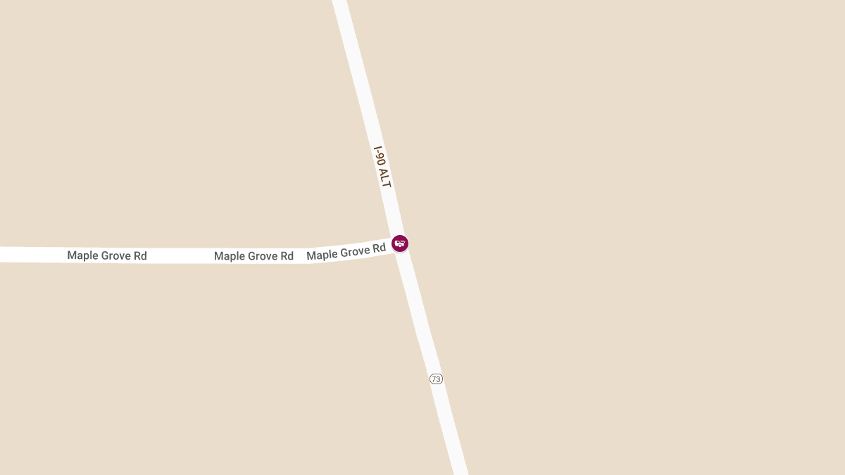 Traffic Accident with Injuries at Maple Grove Rd/I-90 EB