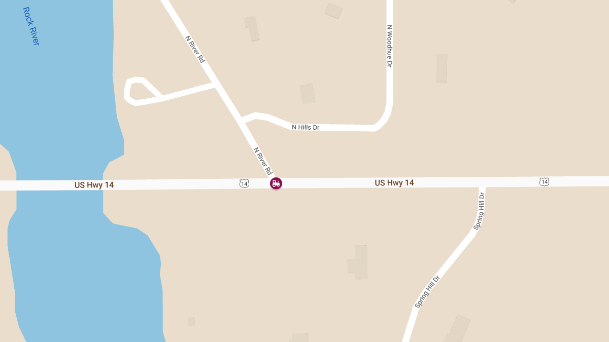 Traffic Accident with Injuries at W Hwy 14/N River Rd