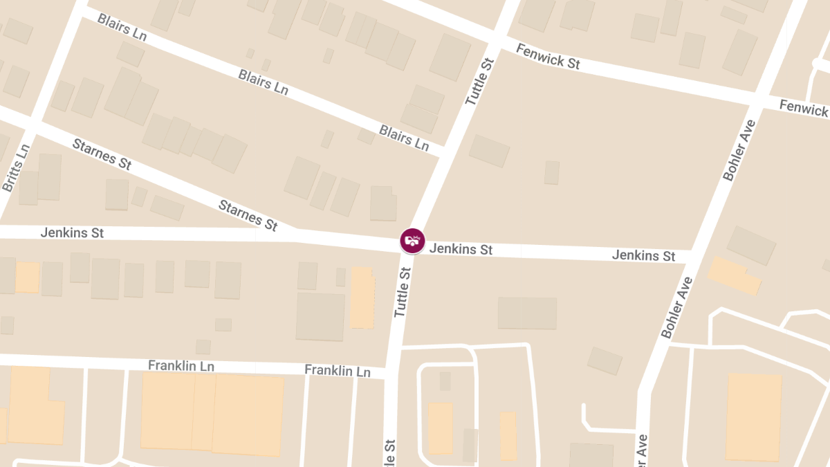 Traffic Accident with Injury at 1702 Jenkins St