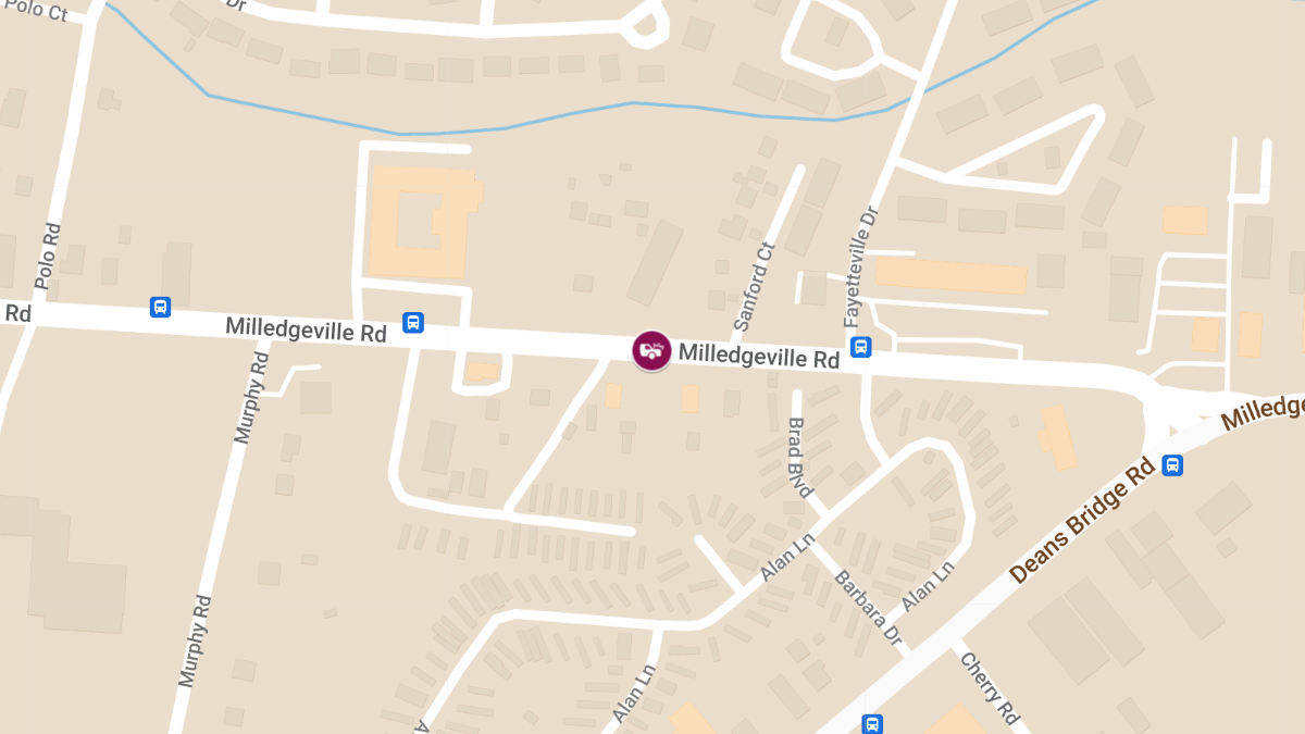 Traffic Accident with Injury at Milledgeville Rd and Sanford Ct