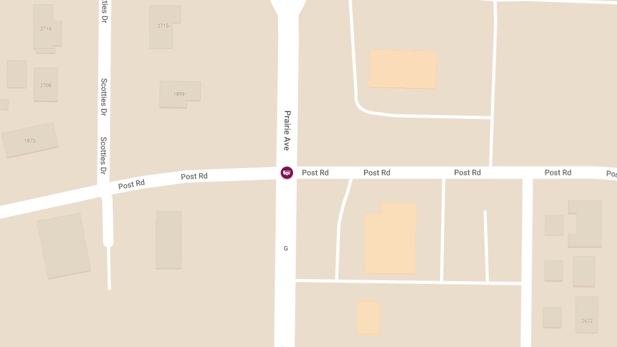 Traffic Accident with Injury at Post Rd & Prairie Ave