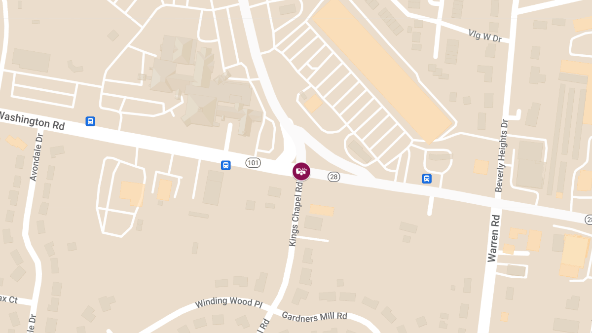 Traffic Accident with Injury at Washington Rd and Furys Ferry Rd
