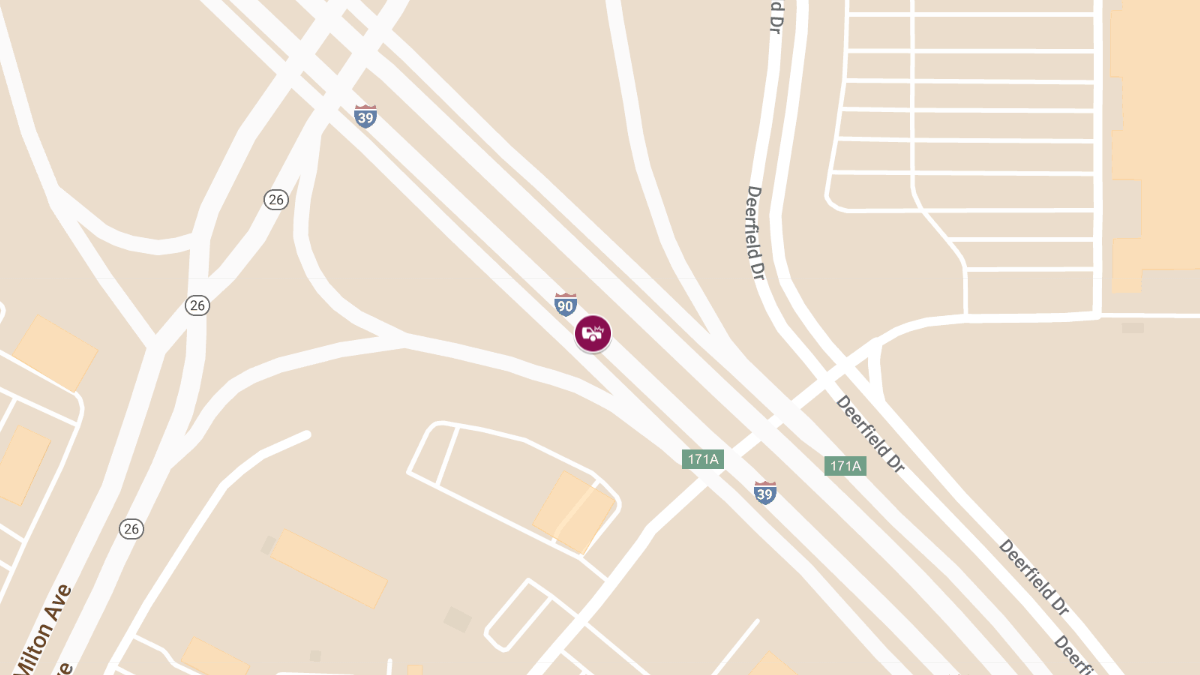 Traffic Accident with Injury on I-90 MM 172 WB near Milton/Humes