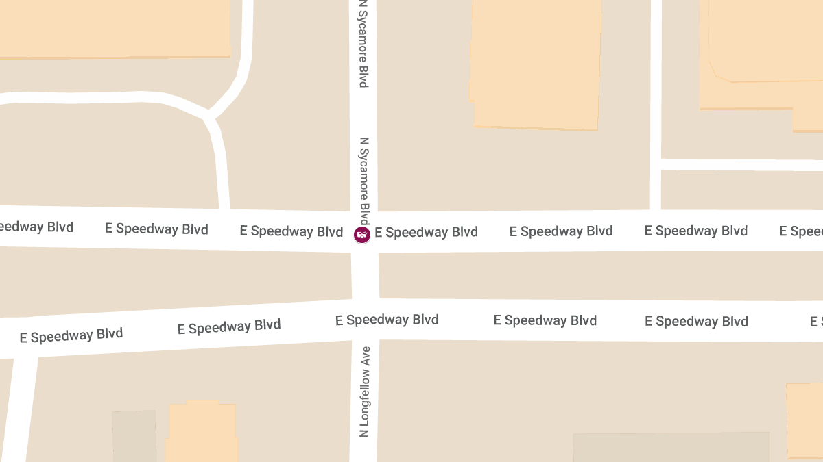 Traffic Collision with Injuries at E Speedway Blvd and N Sycamore Ave