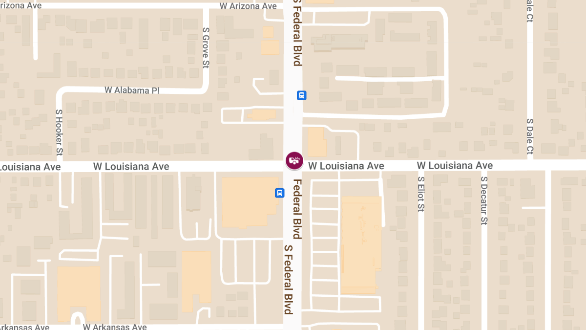 Traffic Crash with Serious Injuries at Louisiana and Federal