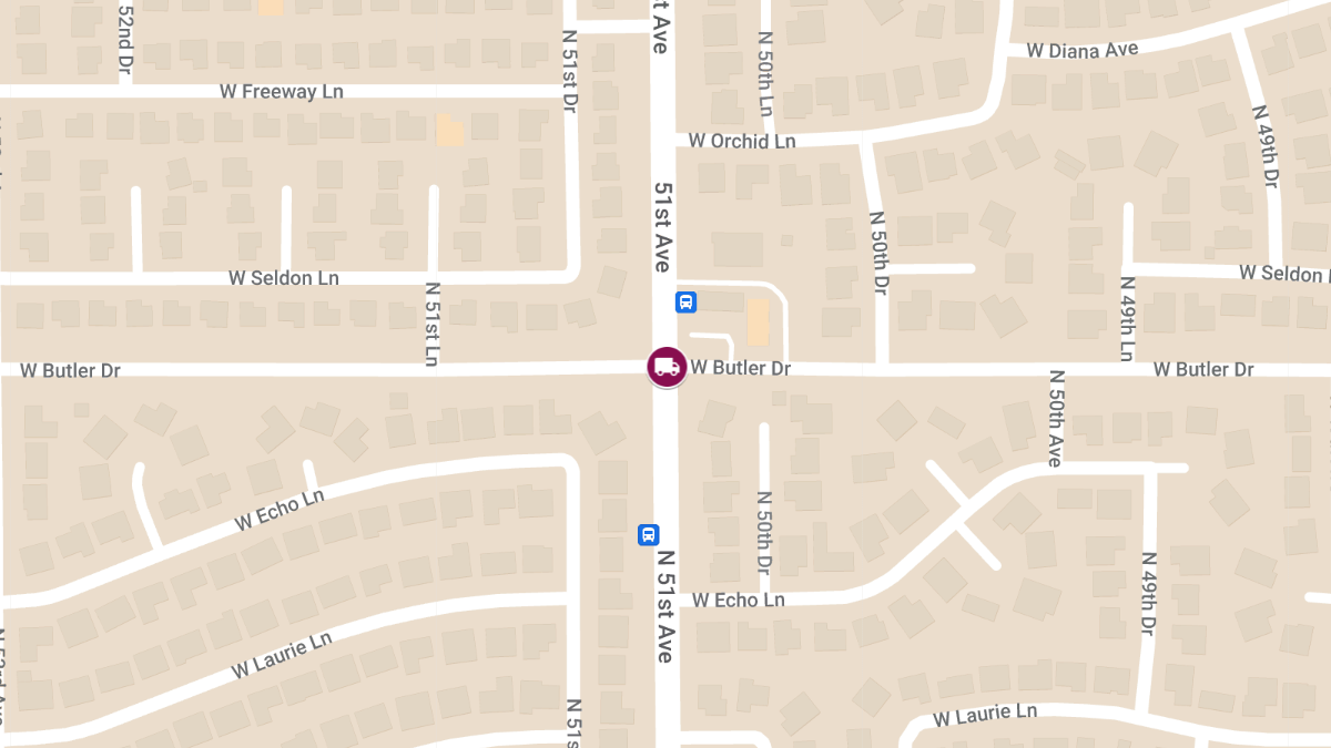 Truck Crash into Building at 51st Ave and Butler Dr