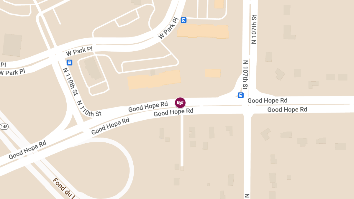 Two-Car Accident with Injuries at 10800 Block W Good Hope Rd