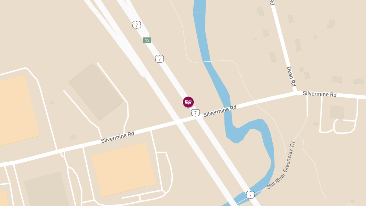 Two-Car Crash at Route 7 SB IAO Exit 12